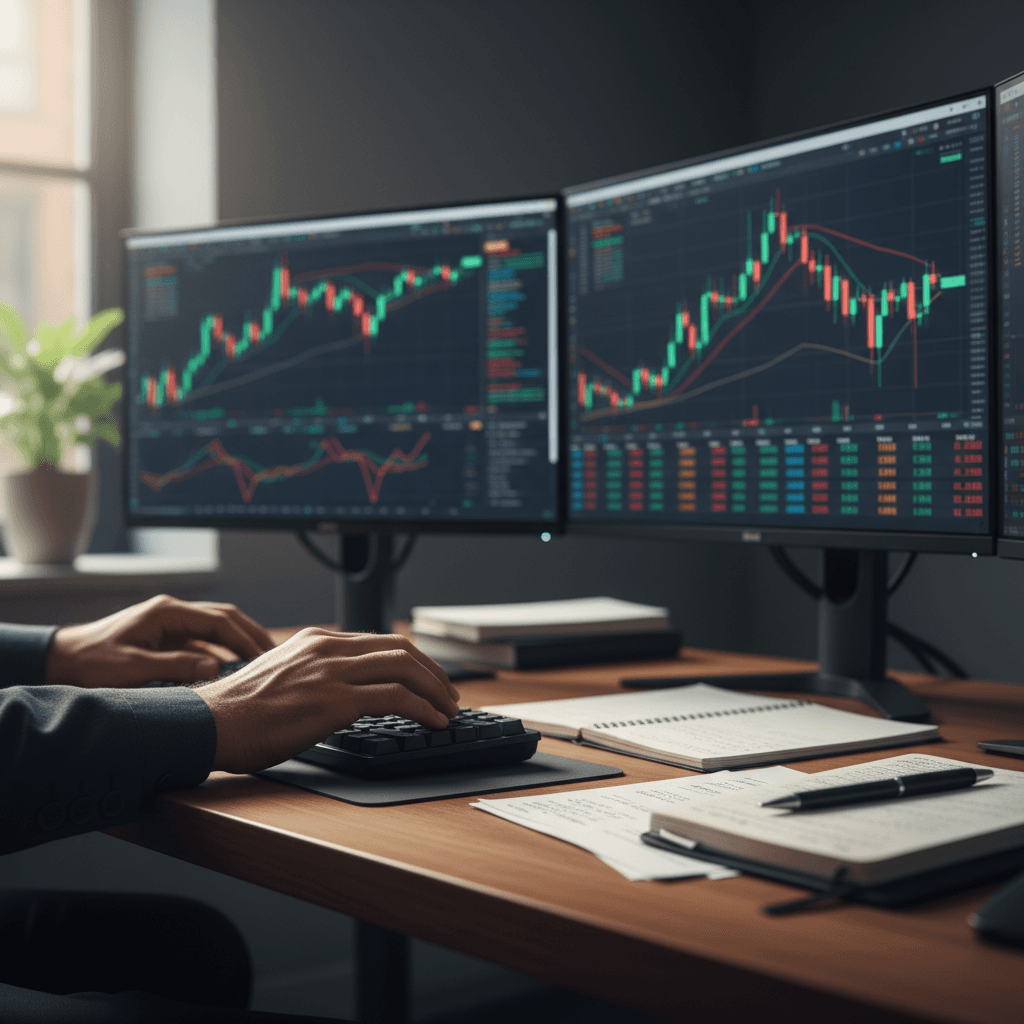 Profesionales analizando datos de mercado de commodities en oficina moderna